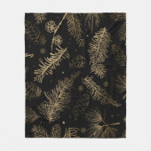 枝と松2 フリースブランケット (正面)