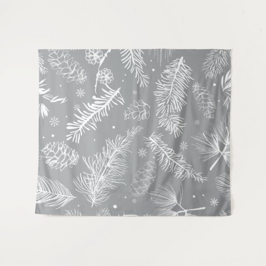 枝と松4 タペストリー (正面(横))