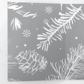 枝と松4 三つ折りクリスマスカード (内部最初)