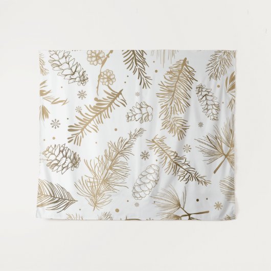 枝と松 タペストリー (正面(横))