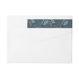 枝と果実のラップラのまわりにベル ラップアラウンドラベル