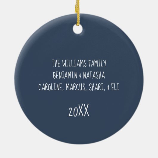 枝と果実の信じクリスマス飾り セラミックオーナメント (裏面)