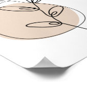 枝と葉線の芸術 ポスター (角)