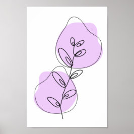 枝と葉線の芸術 ポスター