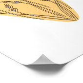 枝と葉線の芸術 ポスター (角)