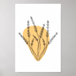 枝と葉線の芸術 ポスター