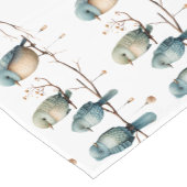 枝にお洒落鳥が咲き乱れる優雅さ ショートテーブルランナー (コーナー)