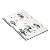 枝にお洒落鳥が咲き乱れる優雅さ ノートブック (右側)