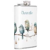 枝にお洒落鳥が咲き乱れる優雅さ フラスク (右)