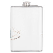 枝にお洒落鳥が咲き乱れる優雅さ フラスク (裏面)