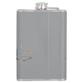 枝にお洒落鳥が咲き乱れる優雅さ フラスク (裏面)