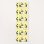 枝にお洒落鳥が咲き乱れる優雅さ ヨガマット (正面)