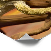 枝には髭の生えた竜（ポゴナ・ビティツプ）、 ポスター (角)