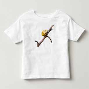 枝にカタツムリ トドラーTシャツ