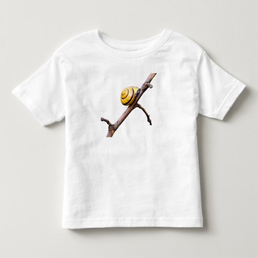 枝にカタツムリ トドラーTシャツ (正面)