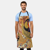枝にトゥーカン、シームレスな熱帯パターン。 エプロン (着用した状態)