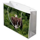 枝にハゲのワシ ラージペーパーバッグ (裏面アングル)