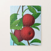 枝にリンゴ ジグソーパズル (縦)