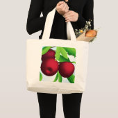 枝にリンゴ ラージトートバッグ (正面(商品))