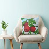 枝にリンゴ，赤と緑 クッション (椅子)