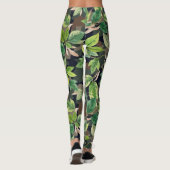 枝に似離れた迷彩柄パターン レギンス (裏面)