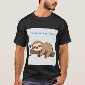 枝に佇むナマケモノ Tシャツ