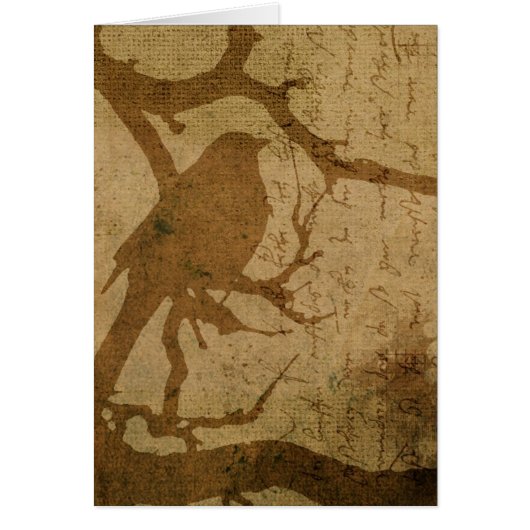 枝に入った鳥 (正面)