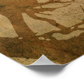 枝に入った鳥 ポスター (角)