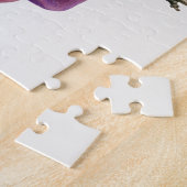 枝に咲くおいしい紫絵画の梅 ジグソーパズル (側面)