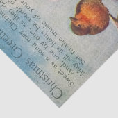 枝に広がるクリスマスの挨拶に美しい鳥 薄葉紙 (詳細)