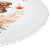 枝に座るかわいい秋のフクロウ|過去記事 カッティングボード (角)