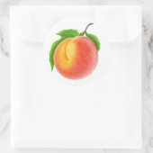 枝に桃 ラウンドシール (バッグ)