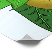 「枝に梨」のプリント 縁ど ポスター (角)