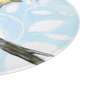 枝に止まった黄色い小鳥 カッティングボード (角)