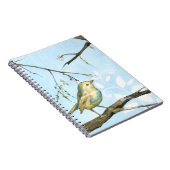 枝に止まった黄色い小鳥 ノートブック (右側)