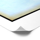 枝に止まった黄色い小鳥 ポスター (角)