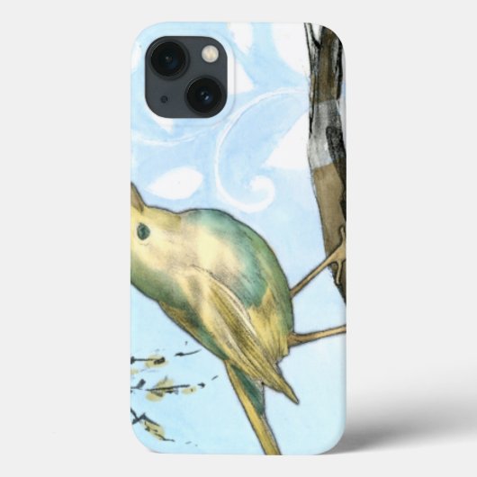 枝に止まった黄色い小鳥 Case-Mate iPhoneケース (裏面)