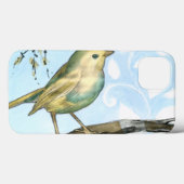 枝に止まった黄色い小鳥 Case-Mate iPhoneケース (裏面 (横))