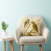 枝に止まる三羽の家畜 クッション (椅子)