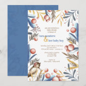 枝に止まる鳥の招待状 招待状 (正面/裏面)