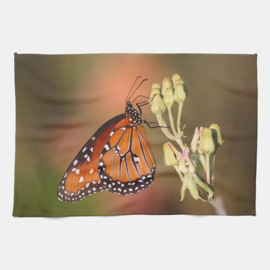 枝に蝶の女王 キッチンタオル (横)