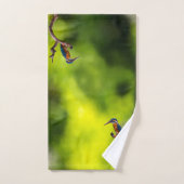 枝に釣り人 バスタオルセット (ハンドタオル)