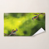 枝に釣り人 バスタオルセット (ハンドタオル)