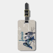 枝に青い鳥たち ラゲッジタグ (正面縦)