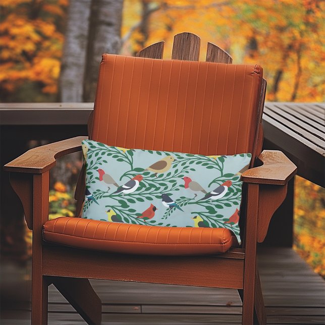 枝に鳥 アウトドアクッション (クリエイターアップロード済み)