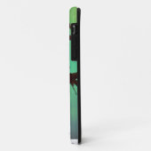 枝に鳥 – アクアNピンク Case-Mate iPhoneケース (裏面/左)