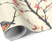 枝に鳴る鳥 ラッピングペーパー (ロールコーナー)