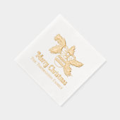 枝のあいさつ名のクリスマスオーナメント 箔ナプキン (右)