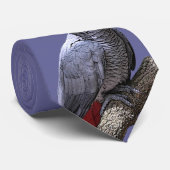 枝のアフリカ灰色のオウム ネクタイ (ロール)