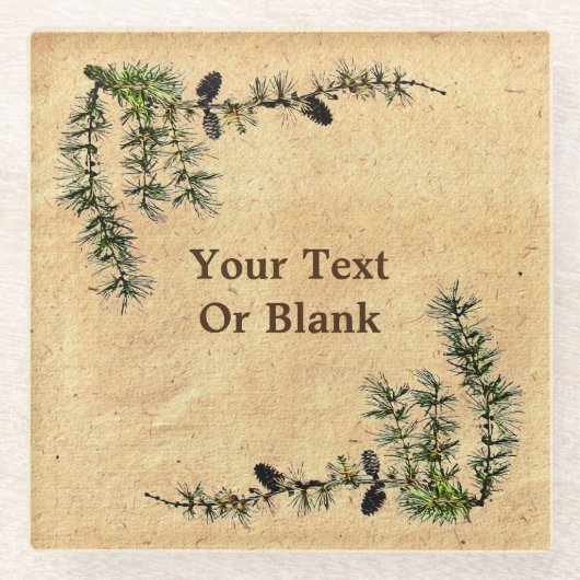 枝のアーチ ガラスコースター (正面)